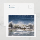 Misquamicut Surf Postkarte (Vorne/Hinten)
