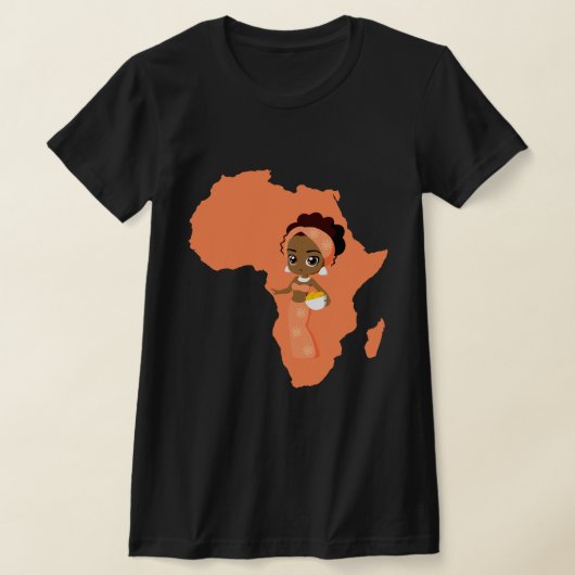Miss Afrika | Proud Afro Girl | T-Shirt (Ablage )