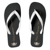 Miss America Adult Custom Crown White Flip Flops Badesandalen (Fußbett)