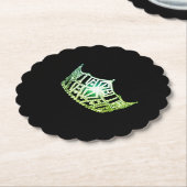 Miss America Apple Crown Sclpd Paper Untersetzer (angewinkelt)