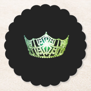 Miss America Apple Crown Sclpd Paper Untersetzer