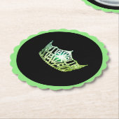 Miss America Apple Crown Sclpd Paper Untersetzer (angewinkelt)