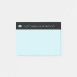 Miss America Aqua Crown & Name Post-it-Notes Post-it Klebezettel