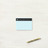 Miss America Aqua Crown & Name Post-it-Notes Post-it Klebezettel (Auf Schreibtisch)