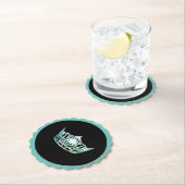 Miss America Aqua Crown Sclpd Paper Untersetzer (Vor Ort)