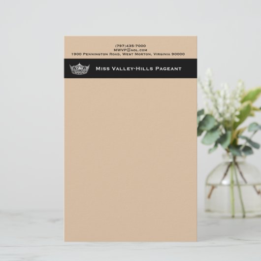 Miss America Art Custom Stationspapier Briefpapier (Stehend Vorderseite)