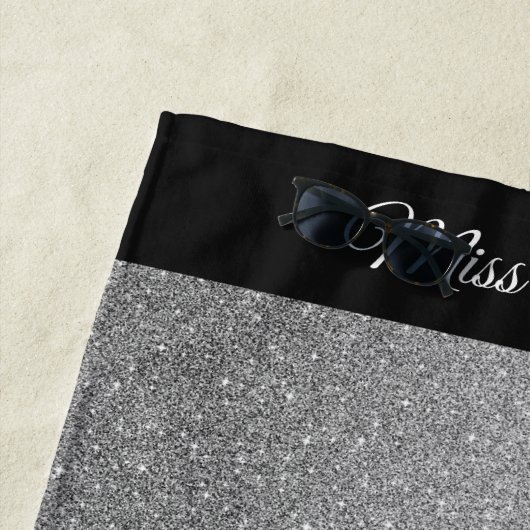 Miss America Art Pagetier Glitzer Beach Handtuch (Beispiel)
