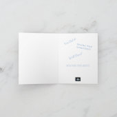 Miss America Bby Blue Crown Grußkarte Glückwunsch Karte (Innenseite)