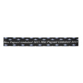 Miss America Blue Crown Satin Ribbon Satinband (Vorderseite)