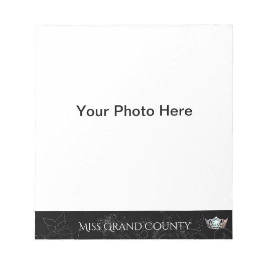 Miss America Blühe Silver Crown Autograph Pad Notizblock (Vorderseite)