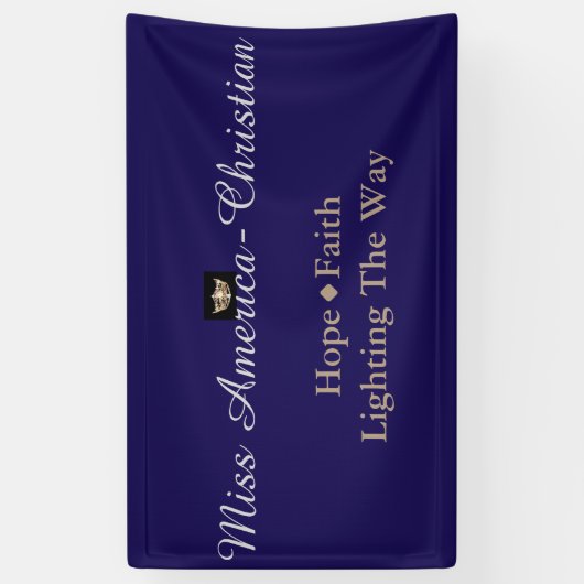 Miss America Christlicher Typ Custom Banner (Vertikal)