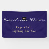 Miss America Christlicher Typ Custom Banner (Horizontal)
