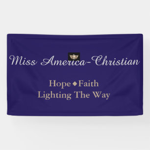 Miss America Christlicher Typ Custom Banner