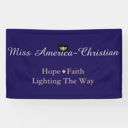 Miss America Christlicher Typ Custom Banner (Horizontal)