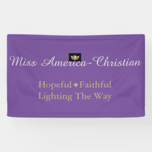 Miss America Christlicher Typ Custom Banner
