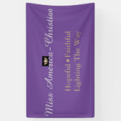 Miss America Christlicher Typ Custom Banner (Vertikal)