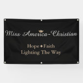 Miss America Christlicher Typ Custom Banner (Horizontal)
