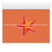 Miss America Christmas Card Starfish Individuelle  (Innenansicht Horizontal (Unten))