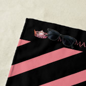 Miss America Coral Stripe Crown Beach Handtuch (Beispiel)