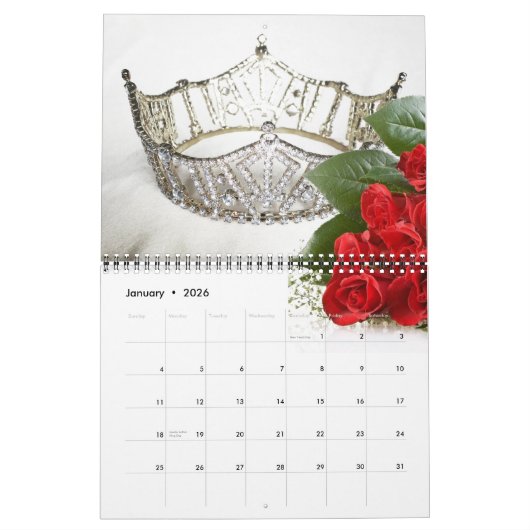 Miss America Crown Calendar Kalender (Jan 2026)