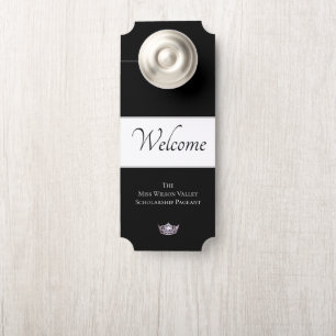 Miss America Crown Door Hanger Willkommen Individu Türanhänger
