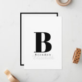 Miss America Crown Flat Mitteilungskarten-Sky Blac Mitteilungskarte (Vorderseite/Rückseite Beispiel)