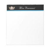 Miss America Crown Notepad Notizblock (Vorderseite)