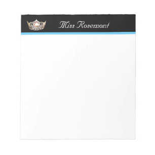 Miss America Crown Notepad Notizblock