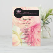 Miss America Crown Peonies Awards Ball Programm (Stehend Vorderseite)
