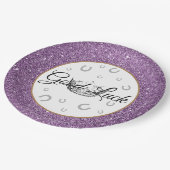 Miss America Crown Viel Glück 9" Paper Teller (Schrägansicht)