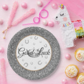 Miss America Crown Viel Glück 9" Paper Teller (Party)