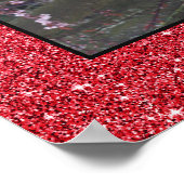 Miss America Custom Glitzer Poster Portrait (Ecke)