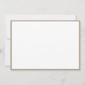 Miss America Flat Note Card Gold Crown/Beige Mitteilungskarte (Rückseite)