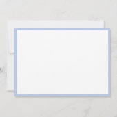 Miss America Flat Note Card Silver Crown/Baby Blue Mitteilungskarte (Rückseite)