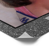 Miss America Glitzer Personal Portrait Poster (Ecke)