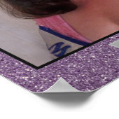 Miss America Glitzer Personal Portrait Poster (Ecke)