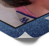 Miss America Glitzer Personal Portrait Poster (Ecke)