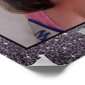 Miss America Glitzer Personal Portrait Poster (Ecke)