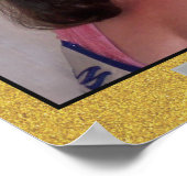 Miss America Glitzer Personal Portrait Poster (Ecke)