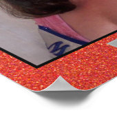 Miss America Glitzer Personal Portrait Poster (Ecke)