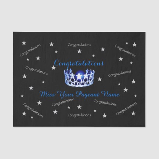 Miss America Glückwunschs Custom Tissue Paper Seidenpapier (Vorderseite)