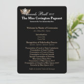 Miss America Gold Crown 2 Awards Ball Programmkart Programm (Stehend Vorderseite)