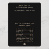 Miss America Gold Crown 2 Awards Ball Programmkart Programm (Rückseite)