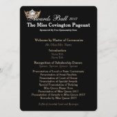 Miss America Gold Crown 2 Awards Ball Programmkart Programm (Vorderseite)