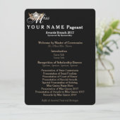 Miss America Gold Crown Awards Brunch Programmkart Programm (Stehend Vorderseite)