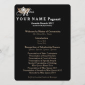 Miss America Gold Crown Awards Brunch Programmkart Programm (Vorderseite)