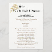 Miss America Gold Rose Awards Ball Programmkarte Programm (Vorderseite)