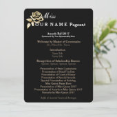 Miss America Gold Rose Awards Ball Programmkarte Programm (Stehend Vorderseite)