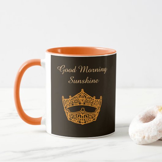 Miss America Good Morning Sunshine Crown Mug Tasse (Mit Donut)