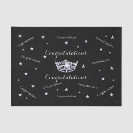 Miss America Gratulations Tissue Paper Seidenpapier (Vorderseite)